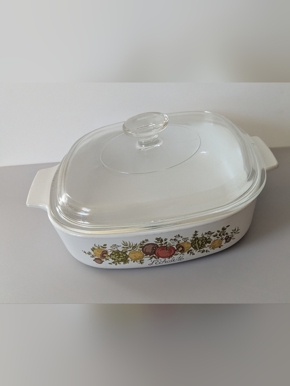 Vintage Corning Ware Spice Of Life La Marjolaine Casserole Dish 8 x 8 x 1 3/4